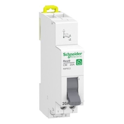 Schneider - Resi9 - Commutateur 2 positions - 1OF - 20A - 250VCA - Réf : R9PSC2