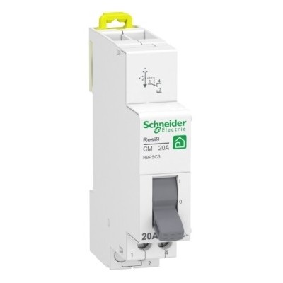 Schneider - Resi9 - Commutateur 3 positions - 1OF - 20A - 250VCA - Réf : R9PSC3
