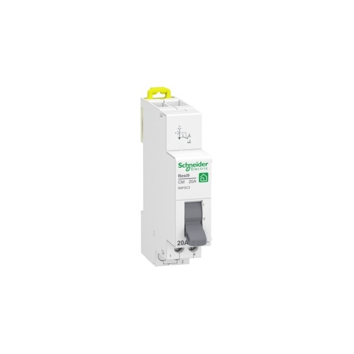 Schneider - Resi9 - Commutateur 3 positions - 1OF - 20A - 250VCA - Réf : R9PSC3
