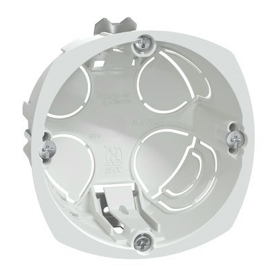 Schneider - Multifix - Boîte d'encastrement - Ø 67mm - prof 40mm - 1 poste - Réf : IMT35914
