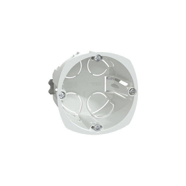 Schneider - Multifix - Boîte d'encastrement - Ø 67mm - prof 50mm - 1 poste - Réf : IMT35915