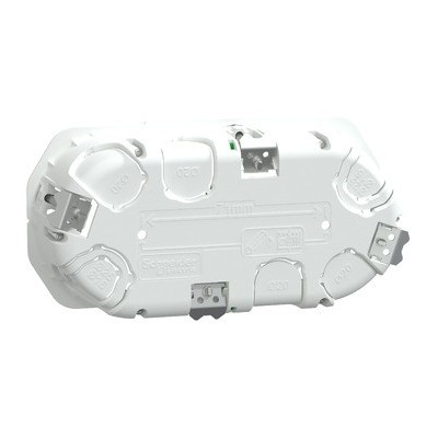 Schneider - Multifix - Boîte d'encastrement - Ø 67mm - prof 40mm - 2 postes - Réf : IMT35924