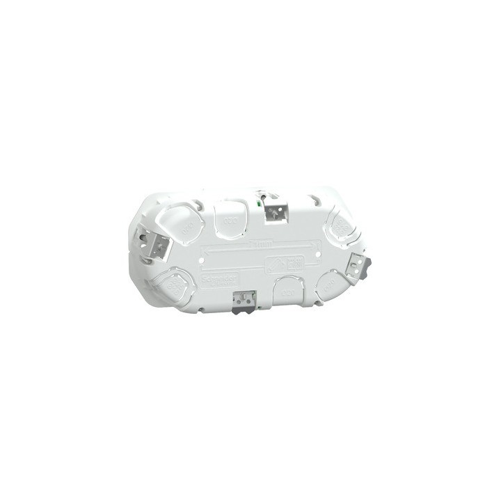Schneider - Multifix - Boîte d'encastrement - Ø 67mm - prof 40mm - 2 postes - Réf : IMT35924