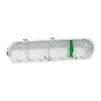 Schneider - Multifix - Boîte d'encastrement - Ø 67mm - prof 40mm - 4 postes - Réf : IMT35944