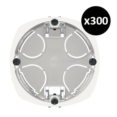 Schneider - Multifix - Lot de 300 boîtes d'encastrement + scie cloche - Ø67mm - prof 40mm - 1 poste - Réf : IMT35914P