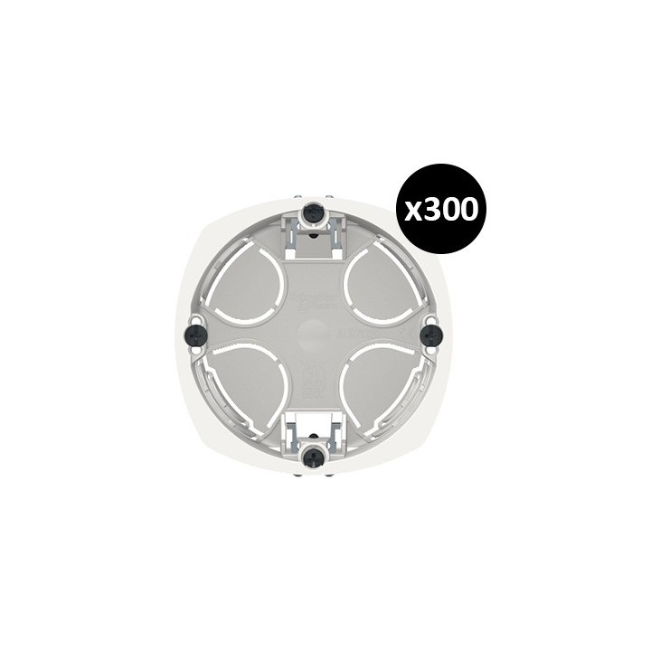 Schneider - Multifix - Lot de 300 boîtes d'encastrement + scie cloche - Ø67mm - prof 40mm - 1 poste - Réf : IMT35914P