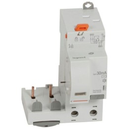 Legrand - Bloc différentiel adaptable auto DX³ pour disjoncteur 1 module par pôle - 2P 230V~ - 40A - Type AC 30mA - Réf : 410407