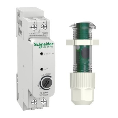 Schneider - Acti9 IC2000 - interrupteur crépusculaire - avec cellule tableau - Réf : CCT15285