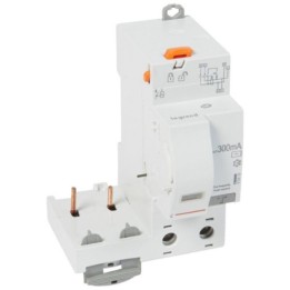 Legrand - Bloc différentiel adaptable auto DX³ pour disjoncteur 1 module par pôle - 2P 230V~ 40A - Type AC 300mA - Réf : 410419