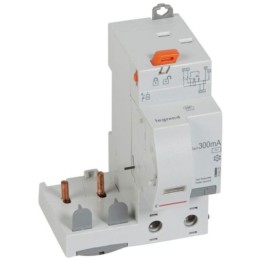 Legrand - Bloc différentiel adaptable auto DX³ pour disjoncteur 1 module par pôle - 2P 230V~ 63A - Type AC 300mA - Réf : 410420