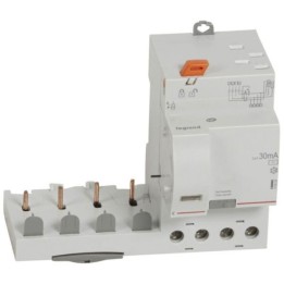Legrand - Bloc différentiel adaptable auto DX³ pour disjoncteur 1 module par pôle - 4P 400V~ 40A - Type AC 30mA - Réf : 410505