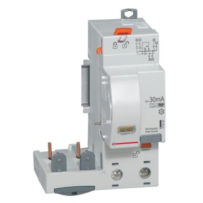Legrand - Bloc différentiel adaptable auto DX³ pour disjoncteur 1 module par pôle - 2P 230V~ - 40A - Type F 30mA - Réf : 410440
