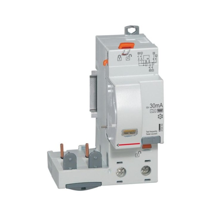 Legrand - Bloc différentiel adaptable auto DX³ pour disjoncteur 1 module par pôle - 2P 230V~ - 40A - Type F 30mA - Réf : 410440