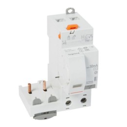 Legrand - Bloc différentiel adaptable à vis DX³ pour disjoncteur 1 module par pôle - 2P 230V~ 63A - Type AC 30mA - Réf : 410402