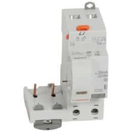 Legrand - Bloc différentiel adaptable à vis DX³ pour disjoncteur 1 module par pôle - 2P 230V~ 40A - Type F 30mA - Réf : 410434
