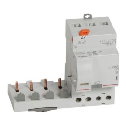 Legrand - Bloc différentiel adaptable à vis DX³ pour disjoncteur 1 module par pôle - 4P 400V~ 63A - Type AC 30mA - Réf : 410500
