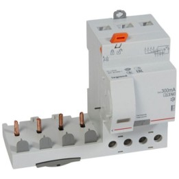 Legrand - Bloc différentiel adaptable à vis DX³ pour disjoncteur 1 module par pôle - 4P 400V~ 63A - Type F 300mA - Réf : 410546