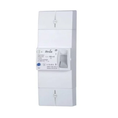 Disjoncteur de branchement différentiel instantané - 2x60A - 1P+N - Réf : 03614