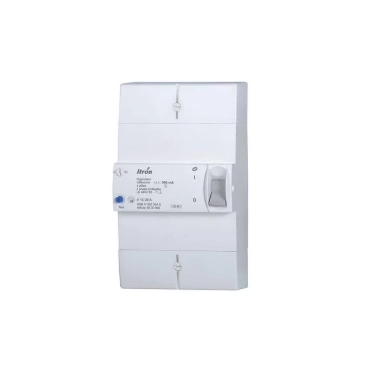 Itron - Disjoncteur de branchement différentiel instantané - 4x10/30A - 3P+N - Réf : 03616