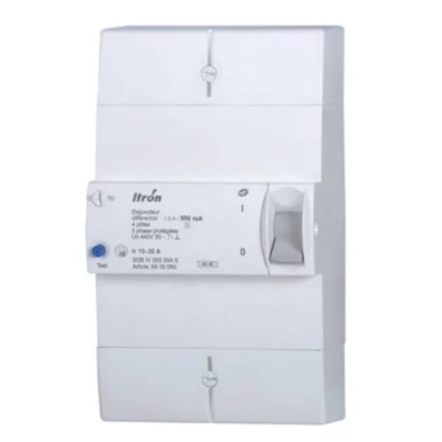 Itron - Disjoncteur de branchement différentiel sélectif - 4x30/60A - 3P+N - Réf : 03644