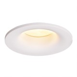 Krisane - Support spot fixe - Ø85 x H45 mm - Blanc - Encastrable - Anti-éblouissement - Réf : KRI20018