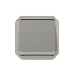 Legrand - Interrupteur ou va-et-vient témoin avec voyant étanche Plexo 10AX 250V IP55 composable gris - Réf : 069512L