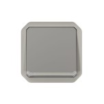 Legrand - Interrupteur ou va-et-vient témoin avec voyant étanche Plexo 10AX 250V IP55 composable gris - Réf : 069512L