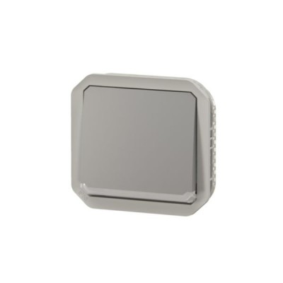 Legrand - Interrupteur ou va-et-vient témoin avec voyant étanche Plexo 10AX 250V IP55 composable gris - Réf : 069512L