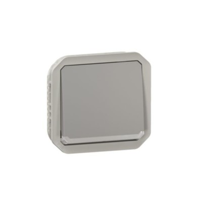 Legrand - Interrupteur ou va-et-vient témoin avec voyant étanche Plexo 10AX 250V IP55 composable gris - Réf : 069512L
