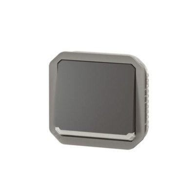 Legrand - Interrupteur ou va-et-vient témoin avec voyant étanche Plexo 10AX 250V IP55 composable anthracite - Réf : 069802L