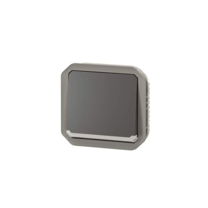 Legrand - Interrupteur ou va-et-vient témoin avec voyant étanche Plexo 10AX 250V IP55 composable anthracite - Réf : 069802L