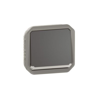 Legrand - Interrupteur ou va-et-vient témoin avec voyant étanche Plexo 10AX 250V IP55 composable anthracite - Réf : 069802L