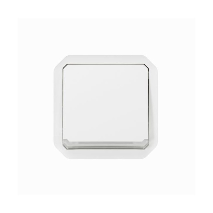 Legrand - Interrupteur ou va-et-vient témoin avec voyant étanche Plexo 10AX 250V IP55 composable blanc - Réf : 069612L