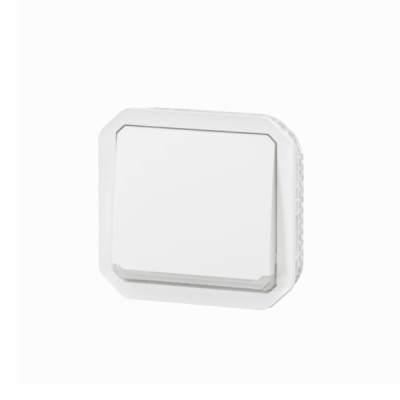 Legrand - Interrupteur ou va-et-vient témoin avec voyant étanche Plexo 10AX 250V IP55 composable blanc - Réf : 069612L