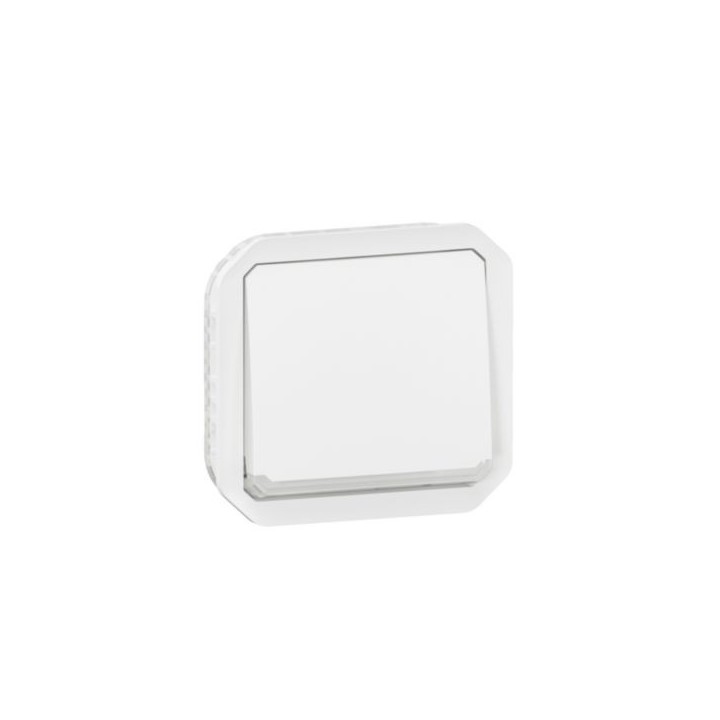 Legrand - Interrupteur ou va-et-vient témoin avec voyant étanche Plexo 10AX 250V IP55 composable blanc - Réf : 069612L