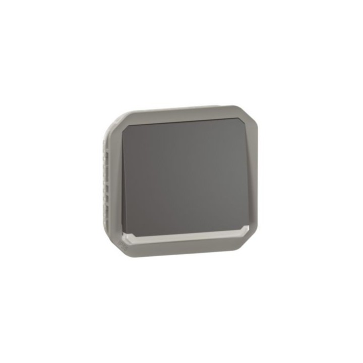 Legrand - Poussoir NO lumineux avec voyant étanche Plexo 10A 250V IP55 composable anthracite - Réf : 069813L