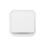 Legrand - Poussoir NO lumineux avec voyant étanche Plexo 10A 250V IP55 composable blanc- Réf : 069632L