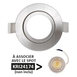 Krisane - Collerette orientable - IP20 - aluminium - Réf : KRI24132