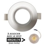 Krisane - Collerette fixe - IP54 - aluminium - Réf : KRI24131