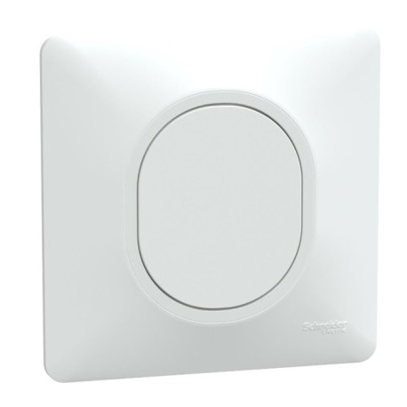 Schneider Ovalis - Obturateur complet blanc - Réf : S320666-P