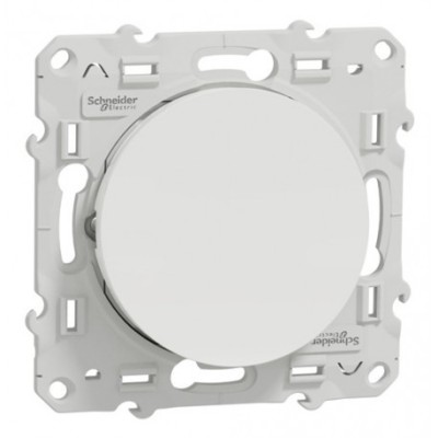Schneider Odace - Interrupteur va et vient à voyant lumineux blanc complet - Réf : S520263-P