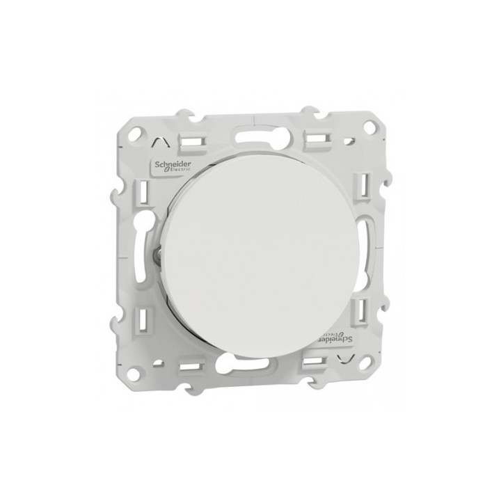 Schneider Odace - Interrupteur va et vient à voyant lumineux blanc complet - Réf : S520263-P