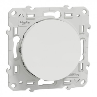 Schneider Odace - Bouton poussoir blanc complet - Réf : S520206-P