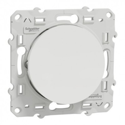 Schneider Odace - Interrupteur va et vient blanc complet - Réf : S520204-P
