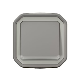 Legrand - Interrupteur ou va-et-vient témoin avec voyant Plexo 10A 250V IP55 - complet saillie - gris - Réf : 069712L