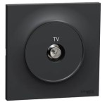 Schneider Odace - Prise TV anthracite complète - Réf : S540445-P