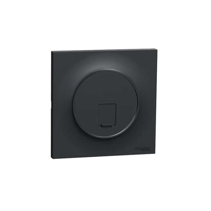 Schneider Odace - Prise RJ45 grade 1 catégorie 6 complète anthracite - Réf : S540475-P