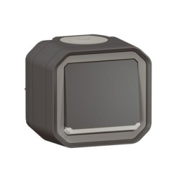 Legrand - Interrupteur ou va-et-vient témoin avec voyant Plexo 10A 250V~ IP55 complet saillie - anthracite - Réf : 069721L