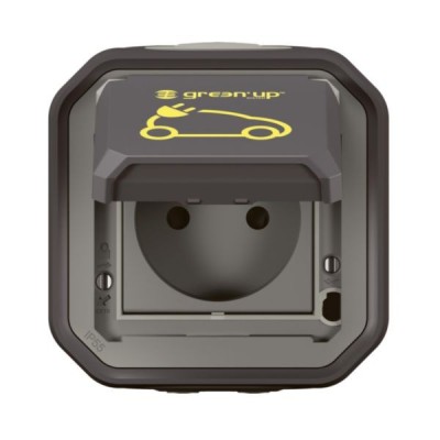 Legrand - Prise de recharge pour VE Green'up Access - IP55 - Fixation saillie - 16A 230V - anthracite - Réf : 069785L