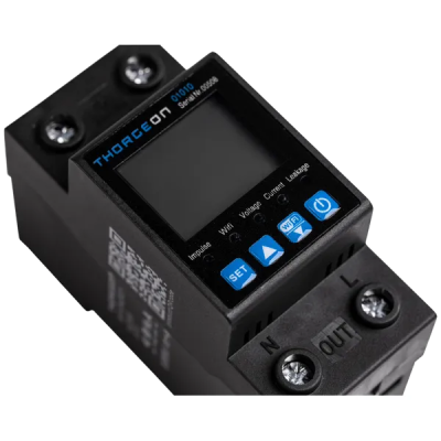 Thorgeon - Compteur d'énergie Wifi monophasé - 63A - 1P- DIN - IP20 - Réf : 01010